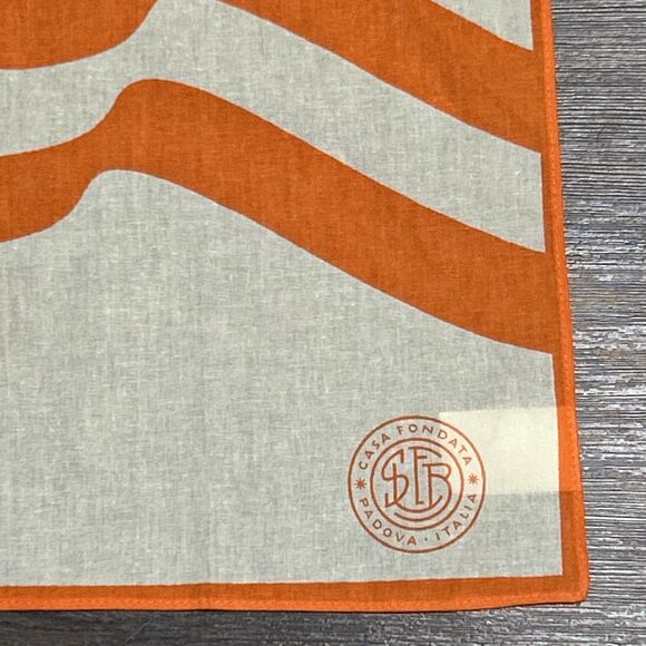 Aperol Spritz square scarf Hankie dog accessory hair tie handkerchief groom gift - Picture 2 of 4